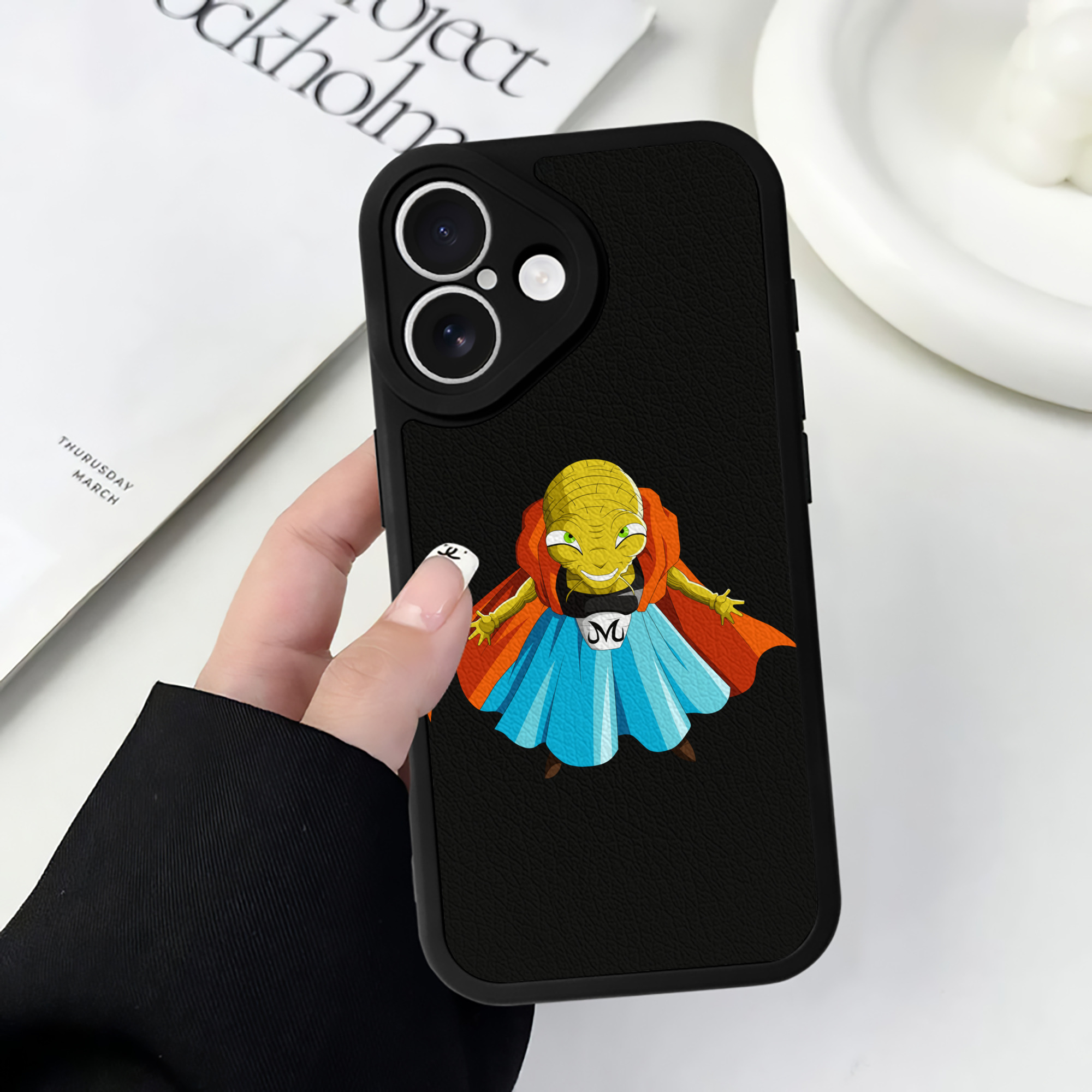 （画像用） ドラゴンボール DRAGON BALL 【iPhone 16シリーズ対応】シリコンスマホケース（レザー調） 材質：シリコン